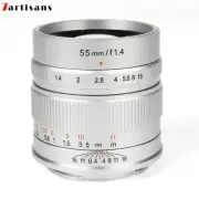 7artisans 55mm F1.4 Manual Focus Lens for Sony E EF-M Fuji X MFT M43 M4/3 Camera