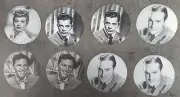 Vtg Compact PHOTOS Hollywood Movie Stars Lot of 10 Lucille Ball Sinatra Hope
