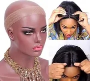 Wig Grip Headbands for Women No Slip Wig Grip Band Transparent Wig Fix Silicone Wig Grip Natural Glue-less Comfort Elastic Wig Grip Cap for Lace Wigs to Stay and Keep Wigs in Place (Light Brown, pack of 1)