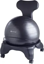 Gaiam Classic Balance Ball Chair Exercise Stability Yoga Ball Premium Ergonomic