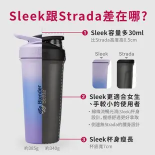 【Blender Bottle】Strada Sleek系列按壓式不鏽鋼水壺25oz/740ml