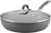 Circulon Radiance Deep Hard Anodized Nonstick Frying Pan/Skillet with Lid - 1...
