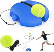 Tennis Trainer Rebound Ball, Tennis Trainer Rebounder with String, Self-Pracitce Tennis Training Equipment, Portable Tennis Trainer Rebound Ball for Adults Beginners (Blue)