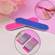 100pcs Mini Nail Files Nail Disposable Cuticle Remover Buffers Nail Art ToolY`jv
