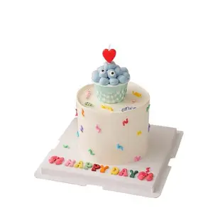 六一兒童節簡約紙杯蛋糕裝飾紅色愛心蠟燭插件happyday字母擺件