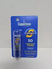 Coppertone SPORT Sunscreen Lip Balm, SPF 50 Sunscreen for Lips, Water Resistant