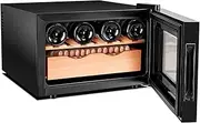 CHAOFLIGHT Cigar Humidors,Electric Cigar Box Cabinet of Thermostatic Humidity Constant,25L Cigar Storage for 150 Cigars, Cigar Humidor Box with Spanish Cedar Wood Drawer Shelves, Men