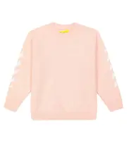 [Off-White Kids] Off-White Kids Logo cotton jersey sweatshirt Y 8 pink