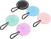Happyyami 5pcs Pet Poop Clip Dog Bag Holder Poop Bag Dispenser for Leash Waste Bag Dispenser Dog Trash Bag Clamps Portable Pet Trash Bag Clips Outdoor Garbage Bags Dog Poop Bag Clips Pvc