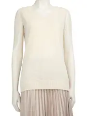 Ecru Wool Knitted Vest Top