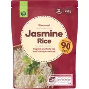 Woolworths Microwave Jasmine Rice 250g