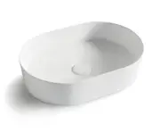 500*340*120mm OTTI Quay Gloss White/Matt Black/Matt White/Matt Pink/Gloss Carrara/Matt Grey Oval Ceramic Above Counter Basin