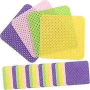OATIPHO 4 Nail Remover Towel Glue Gentle Wipe Pads Nails Care for Cotton Polish Overnight Tissues Cosmetic Simple Cleansing Removal Cloths Sensitive Fluffy Melt Blown Cloth