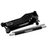 Husky Car Jack 3-1/2-Ton Low Profile Sturdy Steel Rust Resistant w/ Quick Lift