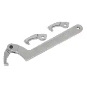 Sealey Adjustable C Spanner - Hook & Pin Wrench Set 4pc 51-121mm SMC2L