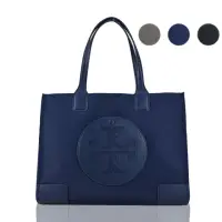 在飛比找momo購物網優惠-【TORY BURCH】ELLA 經典縫線LOGO尼龍托特包