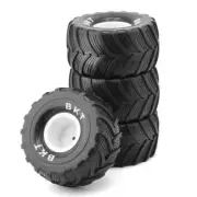 4Pcs 100mm 1/10 Monster Truck Buggy Tires Wheel 12mm Hex for 1/18 Losi Mini LMT