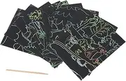 Kisangel 1 Set Cartoon Scratch Painting for Doodling Supplies with Scratch Pen Creative Art Tool for Childrens Graffiti Fun DIY Activity for Boys