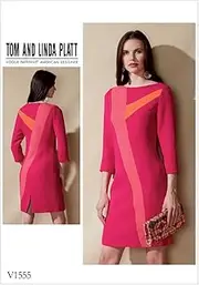 [VOGUE PATTERNS] Semi-Fitted Misses Dress, Tissue, Multi-Colour, Size - 14-22