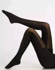 SPANX TIGHTS Double Take Patterned Leg All Day Shaping Size A Black