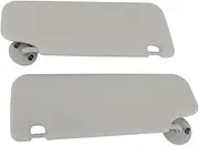 1 Pair Car Sun Visor Sunshade Left Right Sun Visor with Mirror Replacement Compatible for Chevy Sonic Aveo 2012 to 2016 Grey
