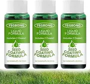 Green Grass Lawn Spray, 59ml Liquid Seeding Hydroseeding Lawn Solution Seed Spray, Liquid Green Grass Seed Spray for Lawn,Hydro Seeding Spray for Bare Spots,Weed Control (3pcs) (3pcs)