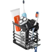 Patented Suction Cup Toothbrush Holder, Stainless Steel Anti-puddling Shower ...