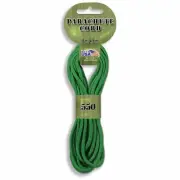 Pepperell Braiding Parachute Cord 4mmx16'-Kelly Green (Pack of 6)