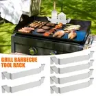2/4Pcs Griddle Spatula Holder Stainless Steel Grill Barbecue Tool Rack toUPI