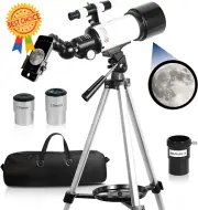 Telescope for Kids & Beginners, 70mm Aperture, 400mm AZ Mount with Tripod & Bag
