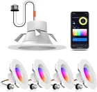 5/6 Inch Smart Retrofit Recessed LightingWork with Alexa/Google Assistant, 4PCS