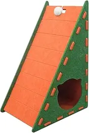 Scratching Board,Vertical Integrated Scratcher Board - Non-Shedding Triangular Kitten Felt Bed Wear-Resistant Climbing Mat for Boredom Exercise Wall Playing Outdoor Apartment Indoor Living Room