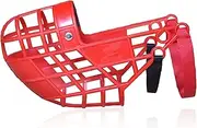 Dog Muzzle Breathable and Lightweight Dog Mouth Guard Adjustable Training and Transport Muzzle,Red