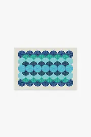 60' x 90' | Machine Washable Runner Rug | Kid & Pet Friendly | Indoor Rug | Jonathan Adler Biba Blue Green Rug | Ruggable
