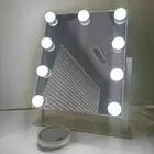 14"x12" Hollywood Makeup Vanity Mirror with Lights Stage Dimmer LED Bulb 10X Mag