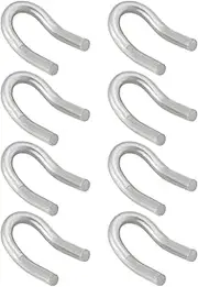 LT Easiyl 8PCS Spring Hook Tabs 304 Stainless Steel Compatible with Motorcycle Exhausts Silencers U Hook Replacement Welding Hooks Loop Tabs(2.2x1.3cm)