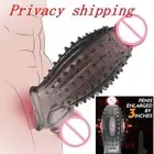Penis Enlargement Toys For Adult Men Sex Ring Extender Reusable Sleeve