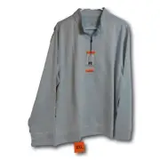 Hickey Freeman 1/4 Zip Pullover Men's Comfort Stretch Pullover Light Blue Size: