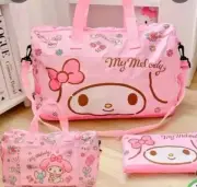 hello kitty My Melody Expandable Travel/ Organizer/Bag With Crossbody Strap