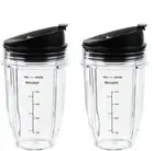 Blendin 2 Pack 18oz Cup & SipN Seal Flip Lid Compatible with Nutri Ninja Auto-iQ
