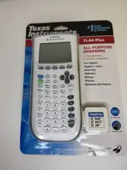 Instruments White Plus Ti-84 Graphing Texas Calculator,
