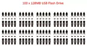 ( 100 PACK ) 128MB usb flash drive 2.0 thumb data storage jump Disk memory stick