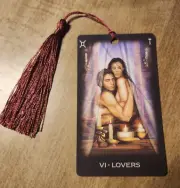 The Lovers- Dream Tarot Bookmark Oracle Card Art Deck Gift, Purified&Charged