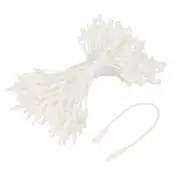 Cotton Hang Tag String Snap Lock Pins White 3.2 Inch Pack of 100