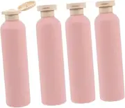 HOOTNEE Travel Size Lotion Bottles 4 Pack Squeezable Refillable Travel Bottles for Shampoo Conditioner and Toiletries Leakproof 260ml