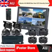 9" Monitor 1080P 4CH Car Truck Vehicle DVR MDVR Rear View CCTV Security Camera