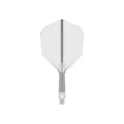 Target K-Flex Moulded Flight & Shaft No.6 Dart Throw Game Accessory Medium Clear