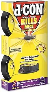 d-CON No View, No Touch Covered Mouse Trap, 4 Traps (2 Packs x 2 Traps)