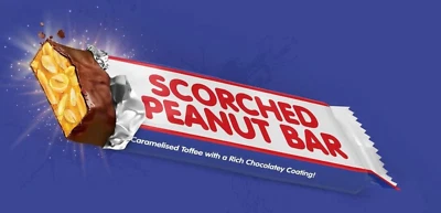 SCORCHED PEANUT BAR - 15 BARS x 45g - FREE POST