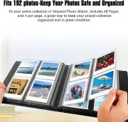 192 Pocket Photo Album for Instax Wide Polaroid Cameras Large Picture Book for I